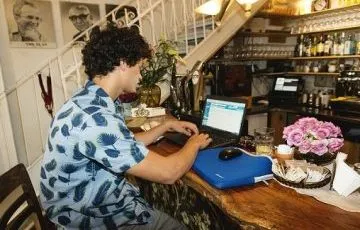 tech startup working from home