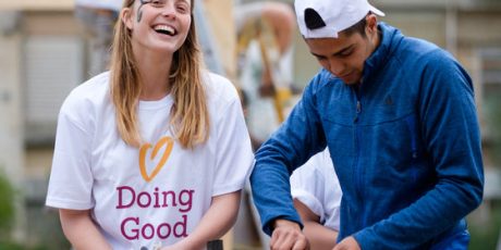 volunteer doing good